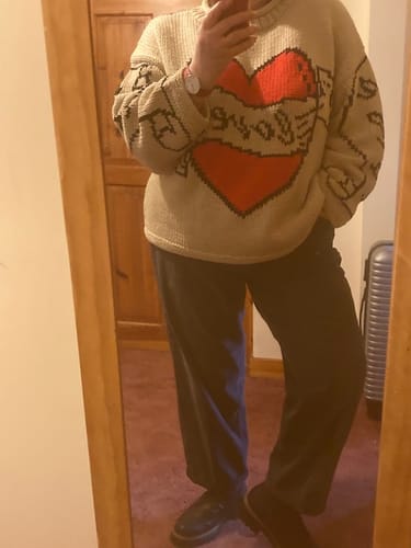 Customer photo review of The Young Hearts Jumper