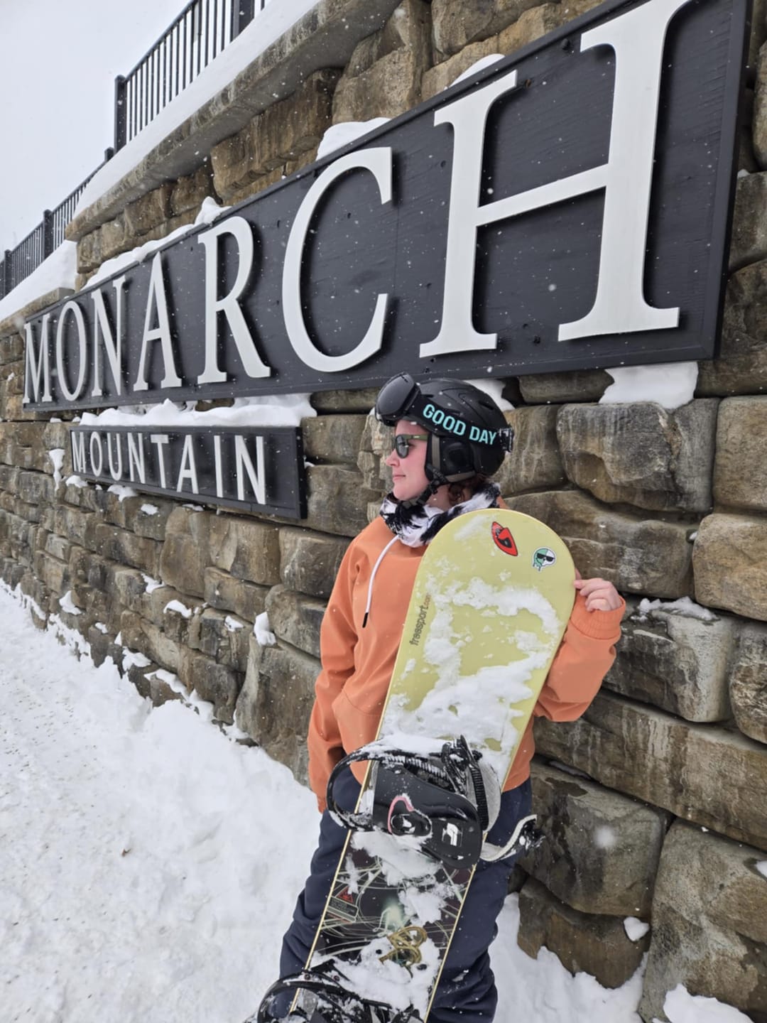 Customer photo review of The Emily Snow Goggle - Photochromic Black Lens