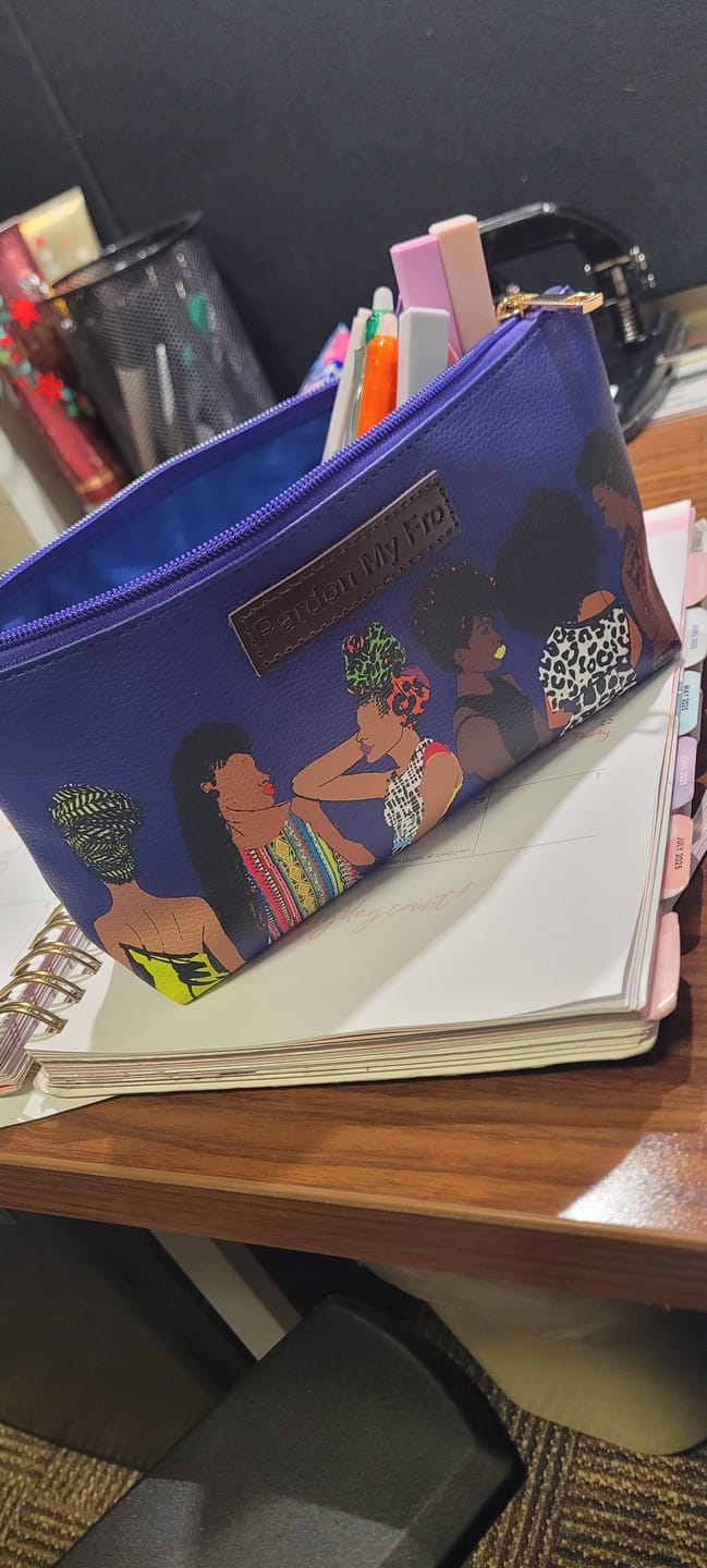Customer photo review of Squad Royal Blue Cosmetic Bag