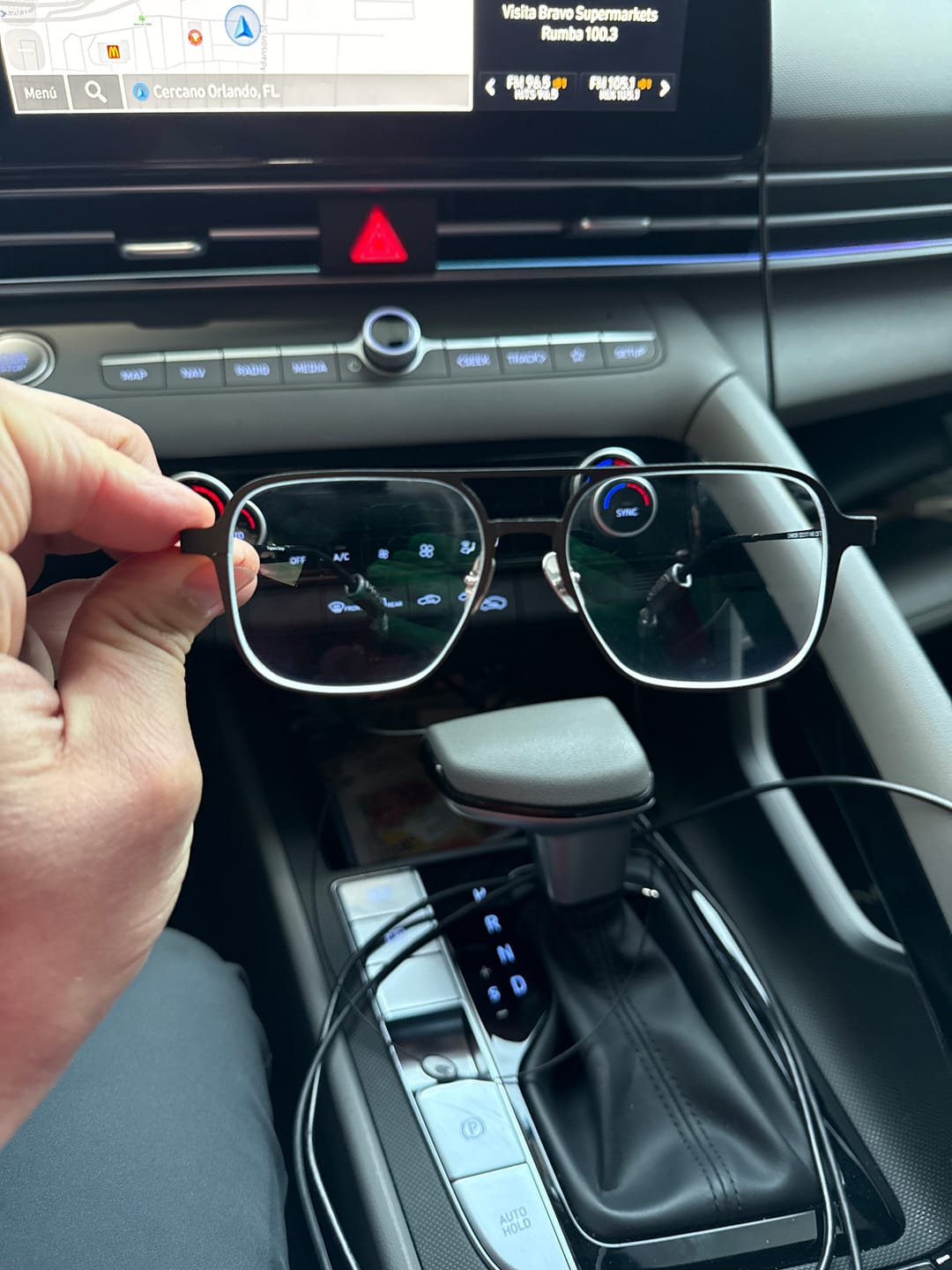 Customer photo review of Arnold | Magnetic Clip-on Eyeglasses Sunglasses | ZanyLen Best Sellers