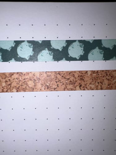 Customer photo review of Piggy Bank Washi Tape 10mm