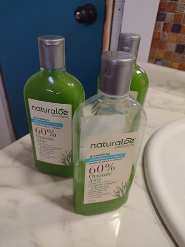Customer photo review of Set 3 Shampoo Hidratación & brillo 350 ml