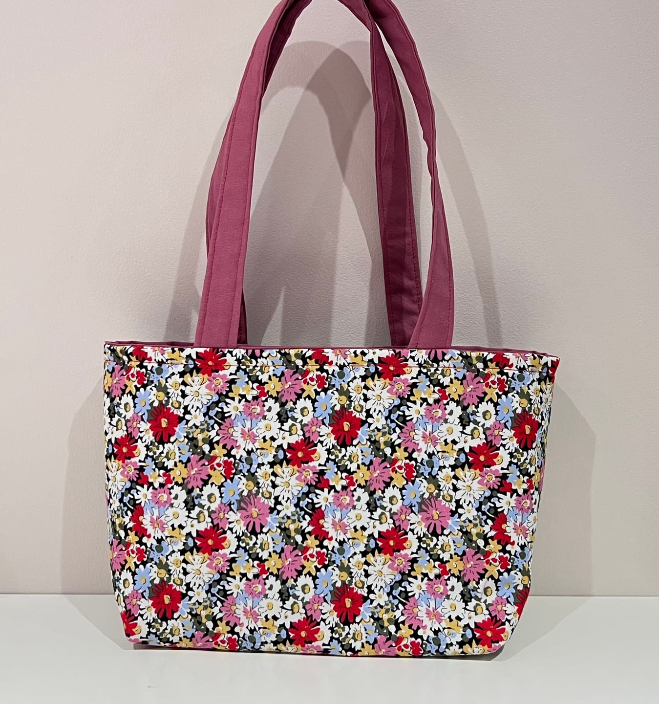 Customer photo review of Floral Drawings Rose & Hubble Cotton Poplin Fabric