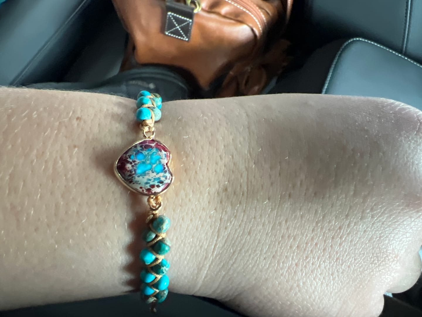 Customer photo review of Passionate Heart Jasper Bracelet