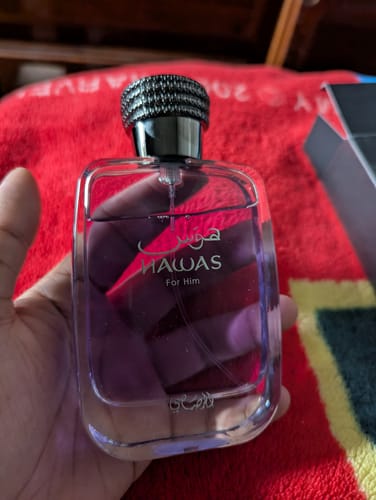 Reseña con foto de un cliente sobre Perfume Rasasi  HAWAS For Him 100ml EDP