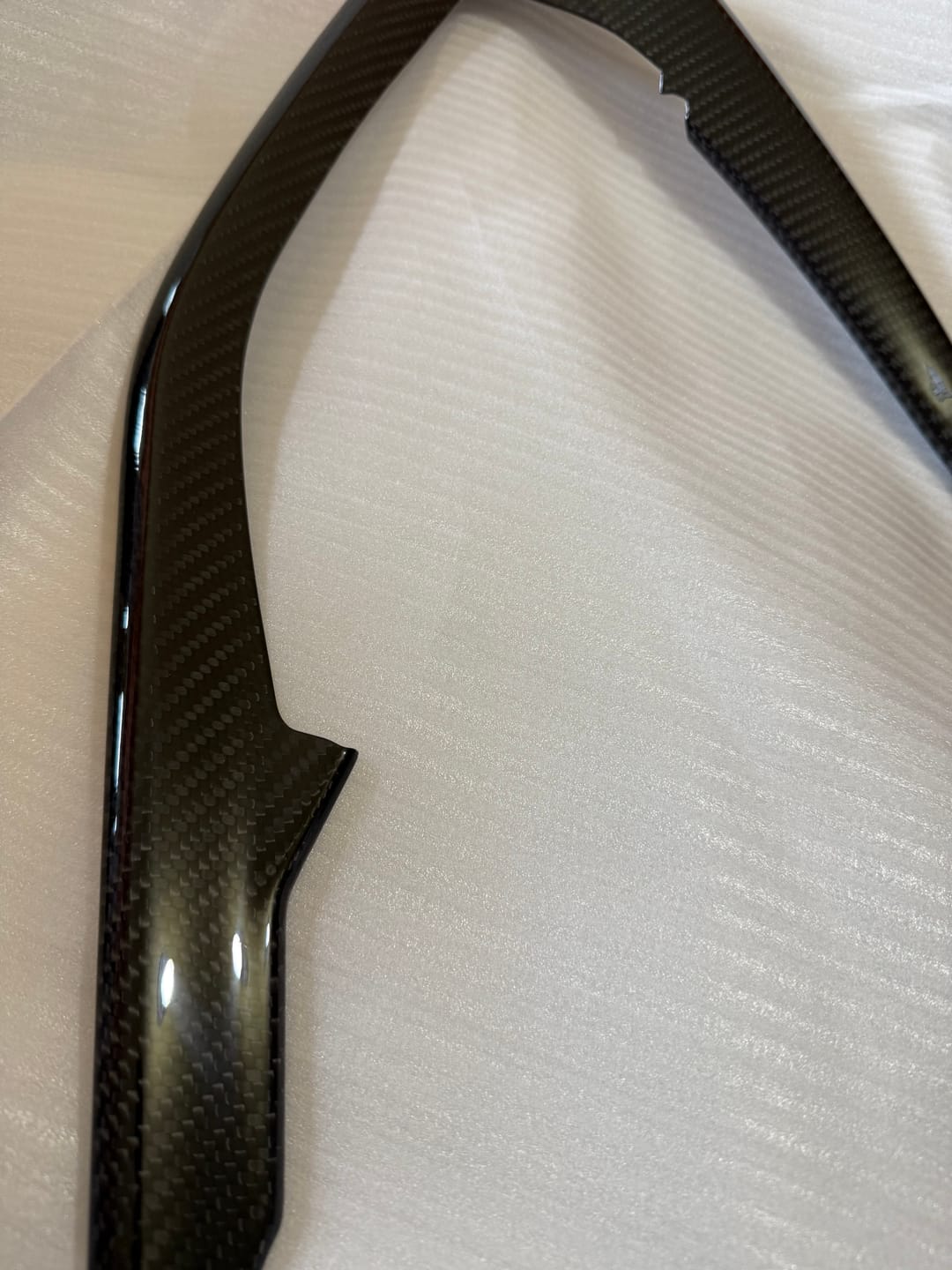 Customer photo review of 2016-2024 Camaro Real Carbon Fiber Interior Door Panel Chrome Trim Cover