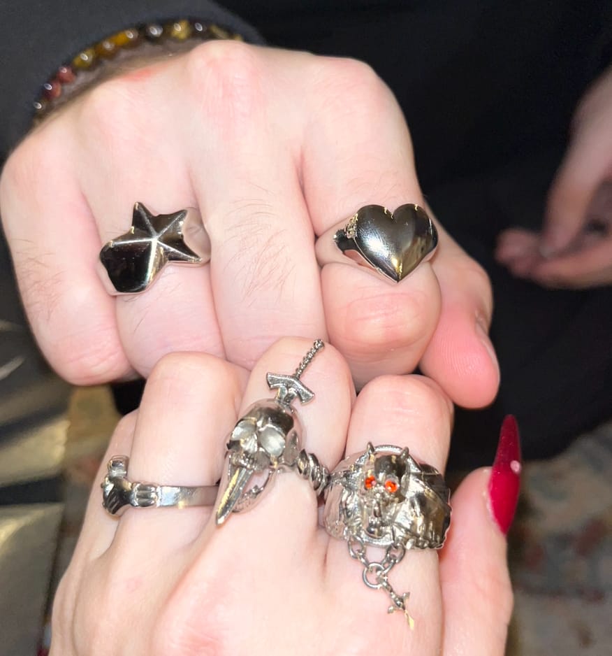 Customer photo review of LOCKET HEART RING (ENGRAVABLE)