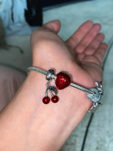 A. R. review of 925 Sterling Silver Cherries Charm image 1 out of 1