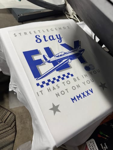 Customer photo review of DTF Transfer Film A3+ (13 x 19) 100 Sheets - Hot Peel