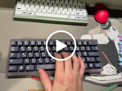 Customer video review of HMX PINK PIG LINEAR SWITCH FACTORY LUBED (10PCS)