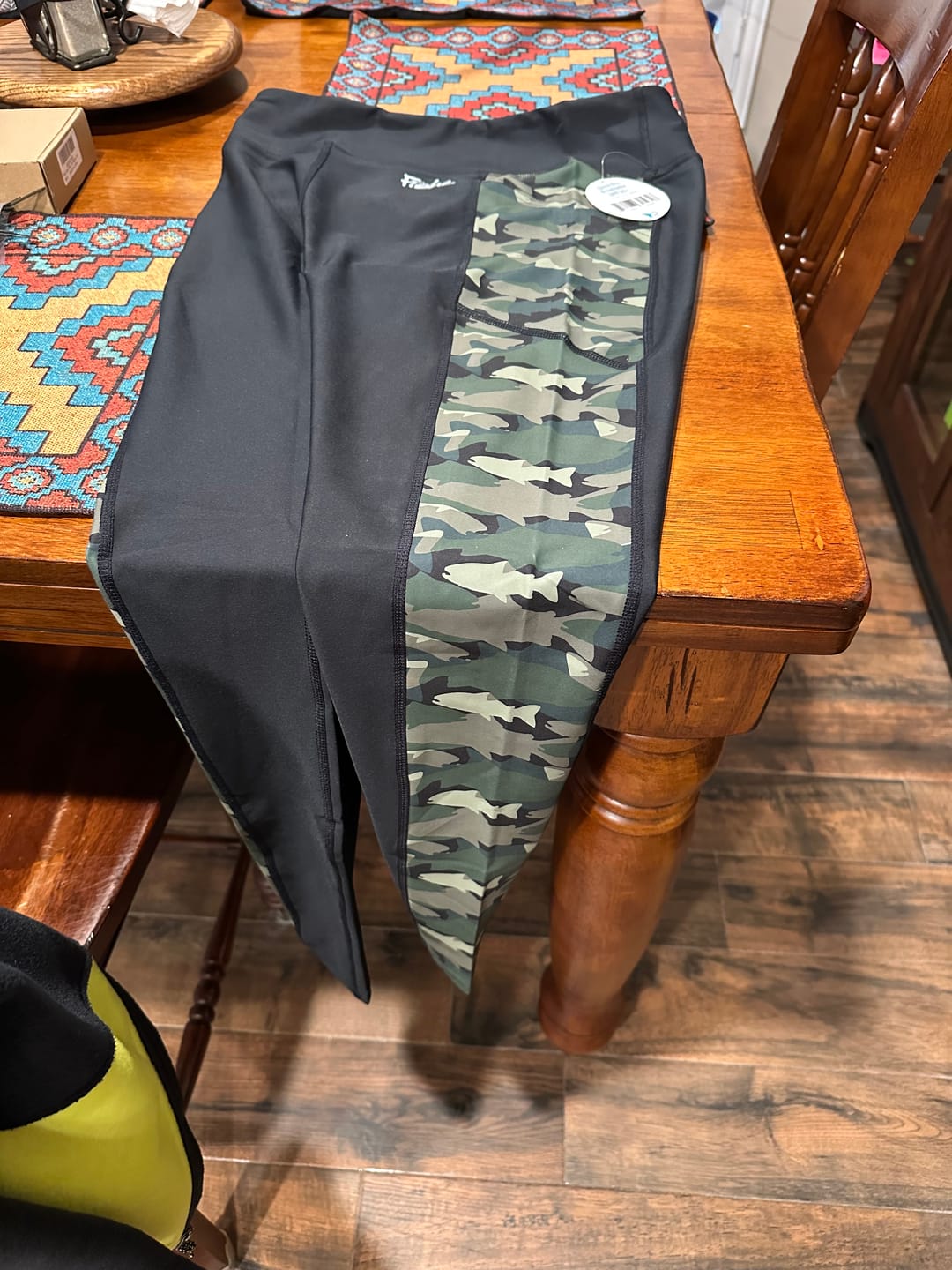 Customer photo review of Fish Camo Pocket Leggings
