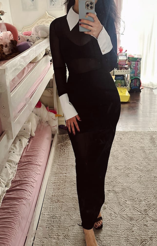 Customer photo review of Manhattan Mesh Dress