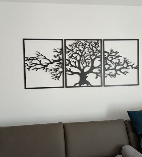 Customer photo review of Décoration Murale en Métal - Élégance minimaliste