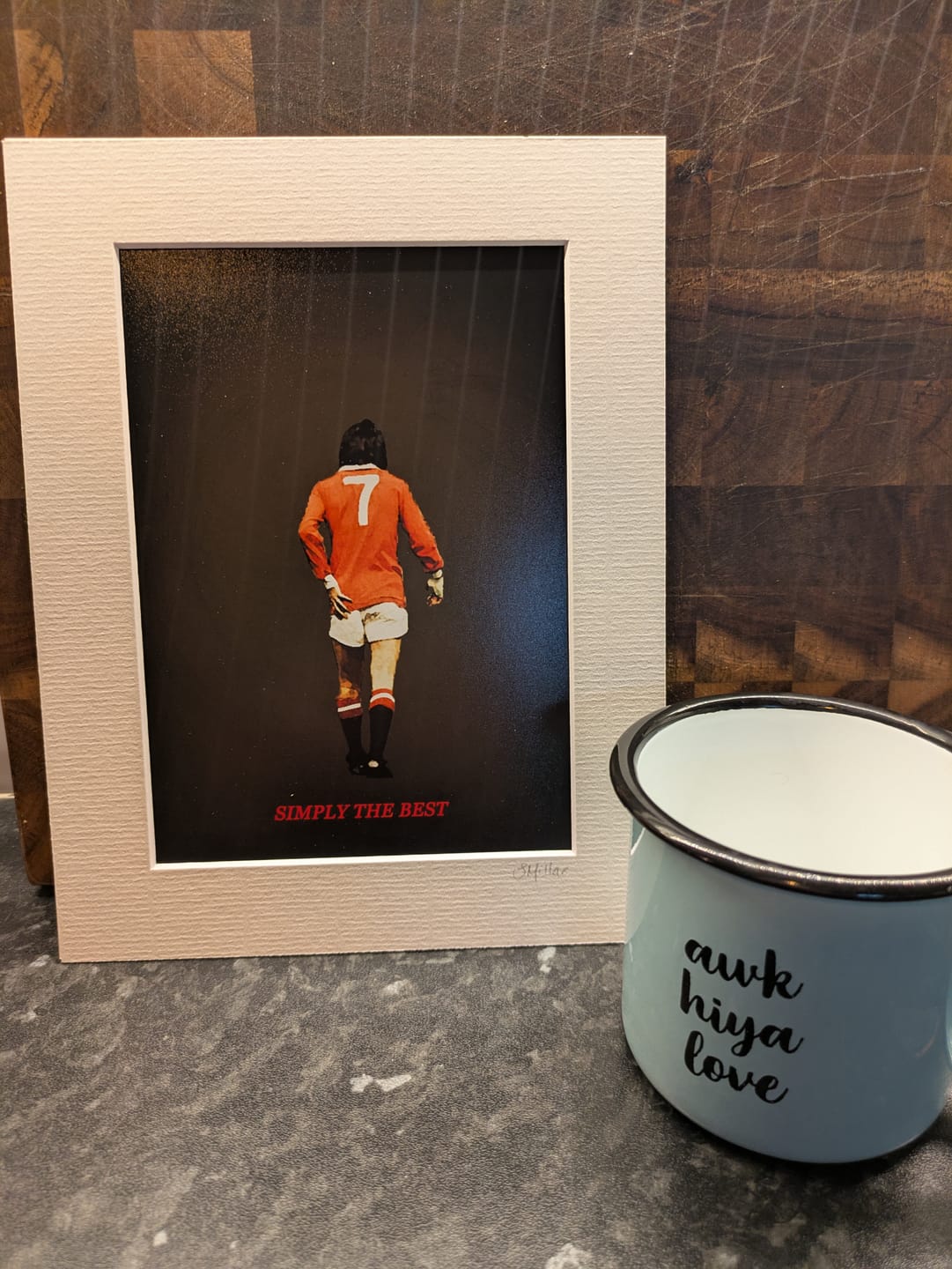Customer photo review of George Best | Manchester United |  Print | Sharon Millar