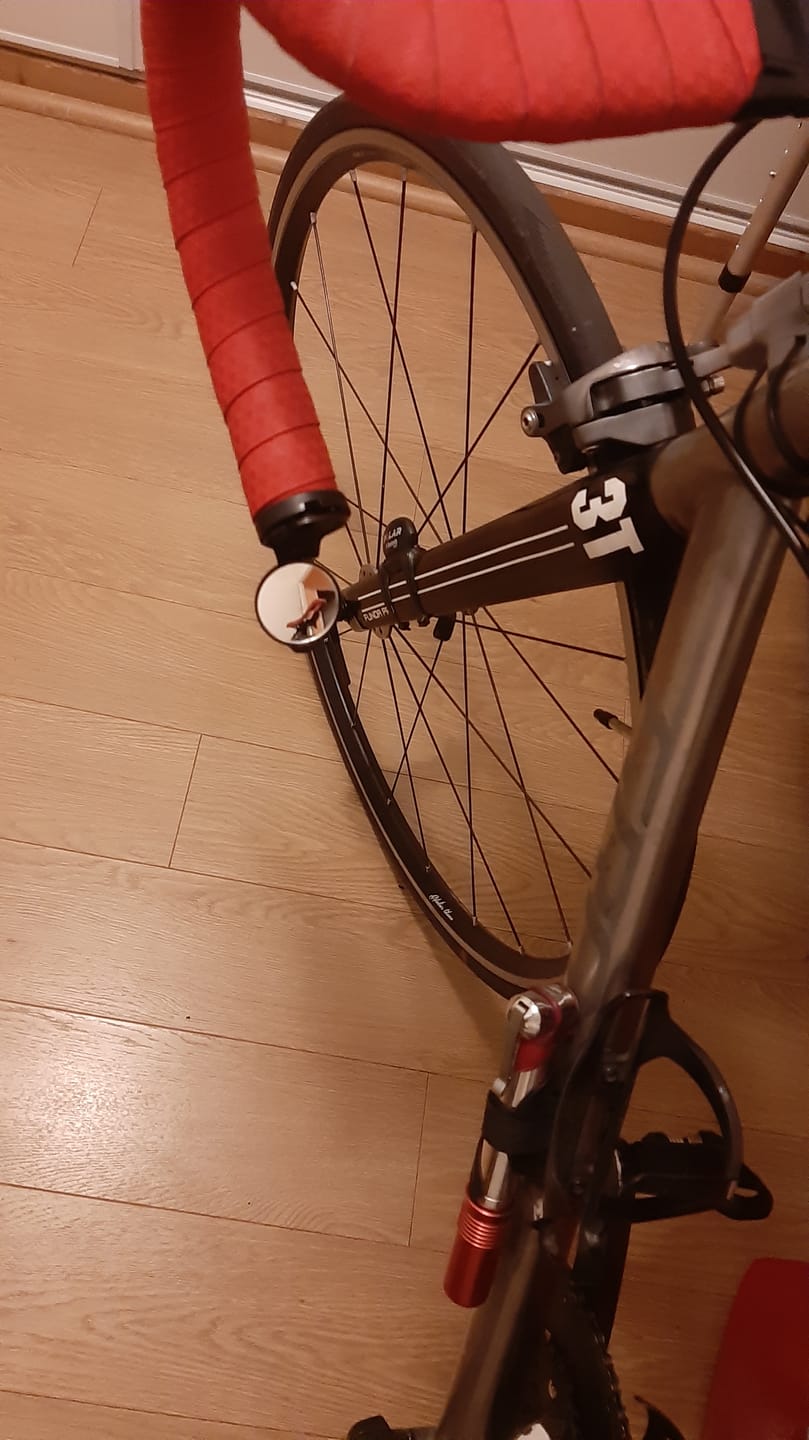 Customer photo review of CORKY | Dropbar rearview mirror