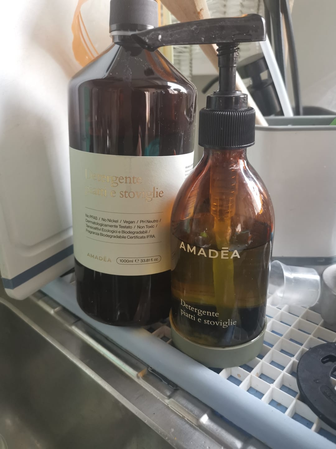 Customer photo review of Detergente piatti e stoviglie - Ricarica da 1L