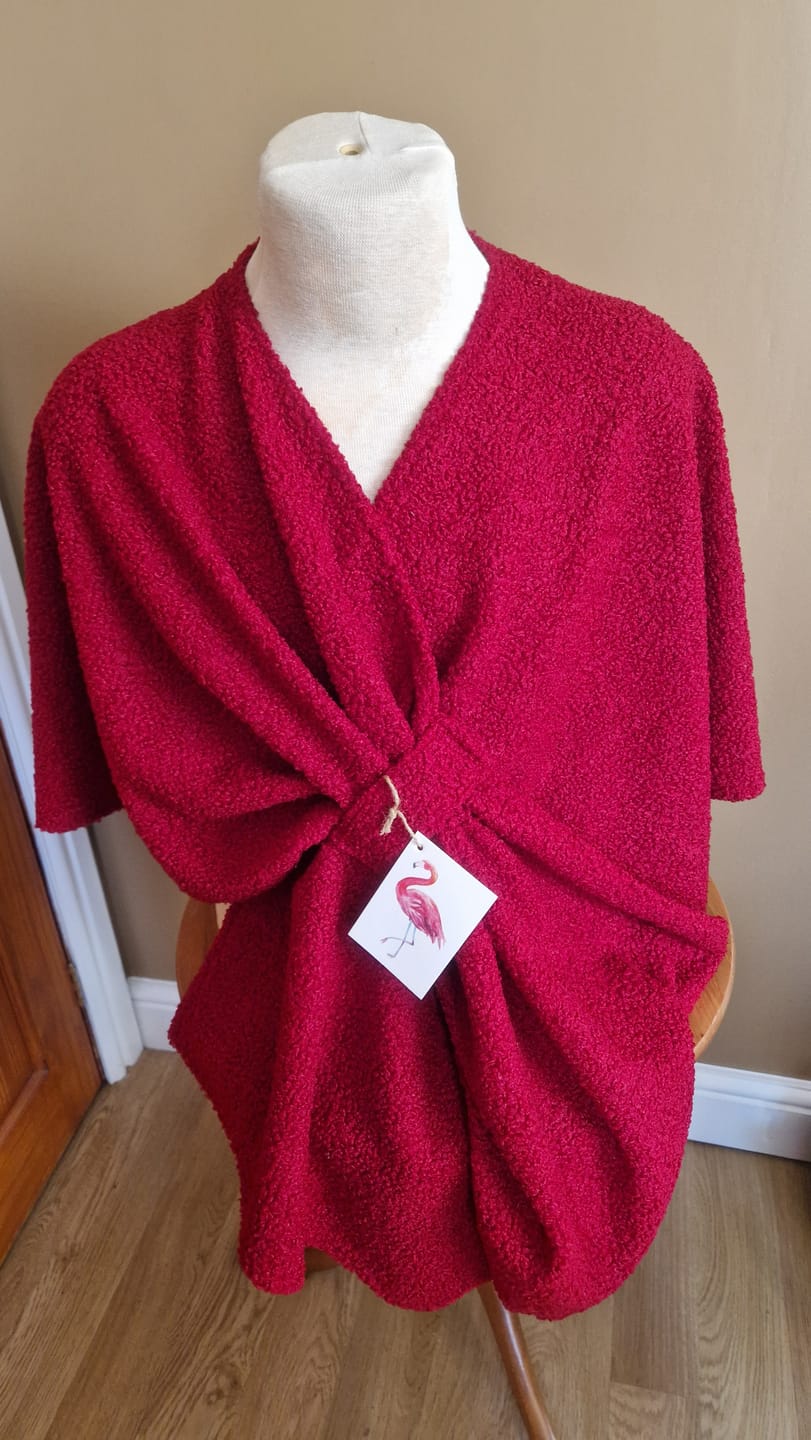 Customer photo review of Plain Sheep Loop Boucle Fabric