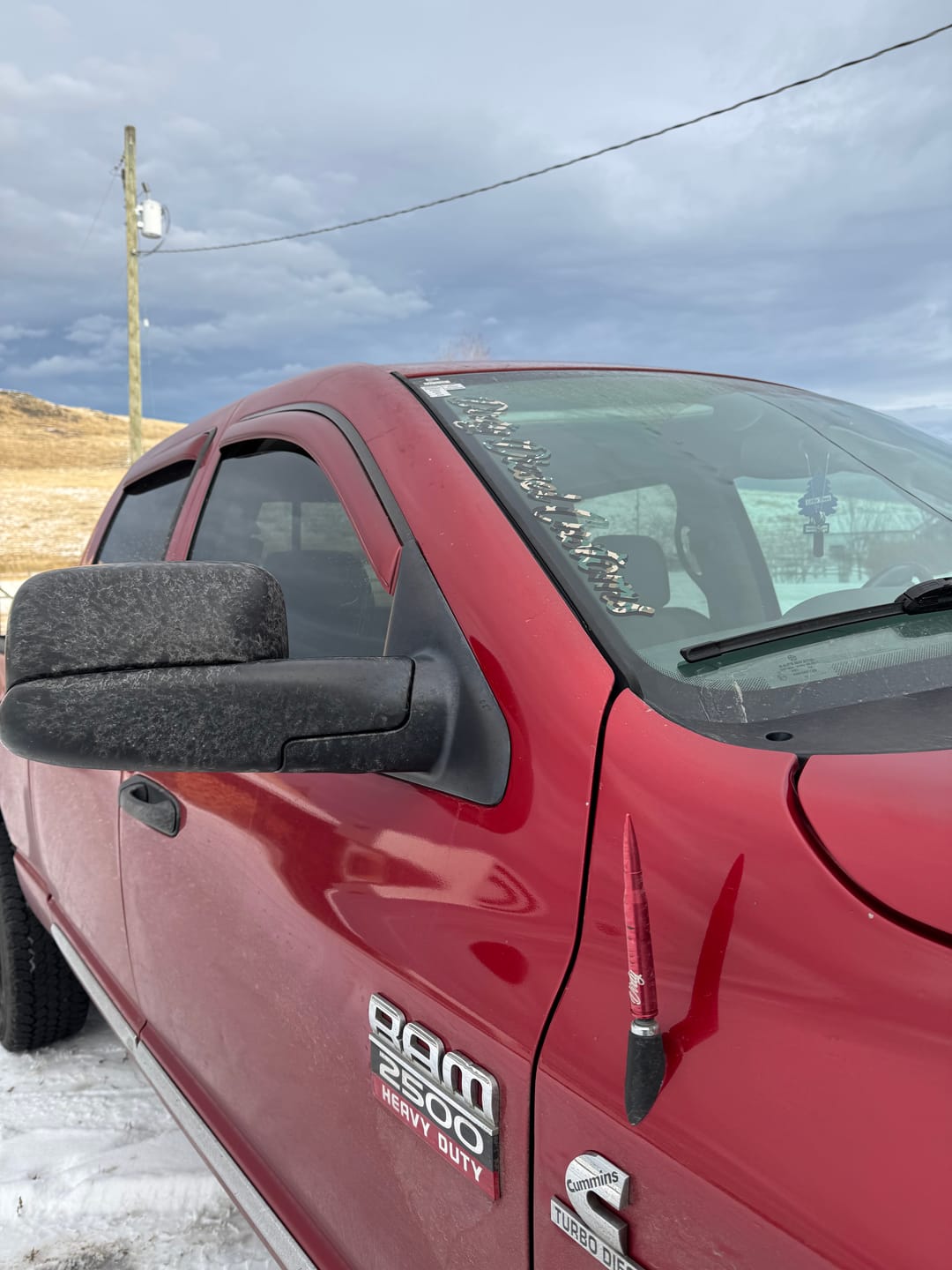 Customer photo review of Dirty Diesel Customs Banner Sticker