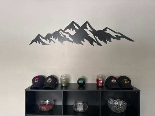 Customer photo review of Mountains - Metal Wall Art