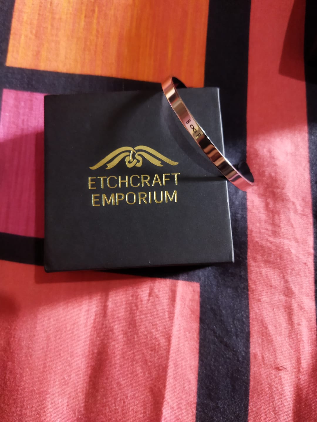 Customer photo review of Personalised Silver Kada