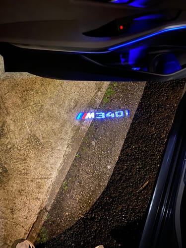 Customer photo review of BMW G SERIES DOOR LIGHTS