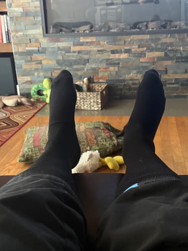 Customer photo review of Performance Eucalyptus Compression Socks