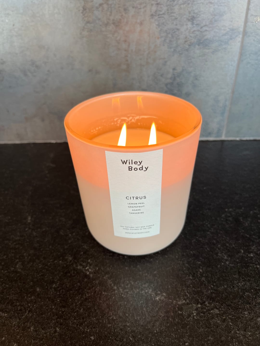 Customer photo review of The Candle - Citrus