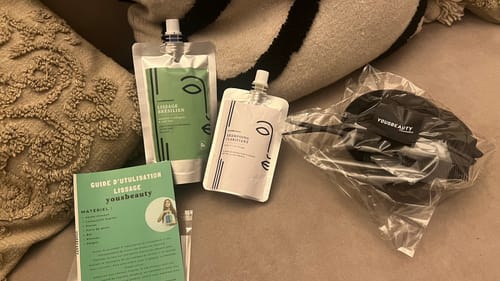 Customer photo review of Kit Lissage Brésilien au Café Vert
