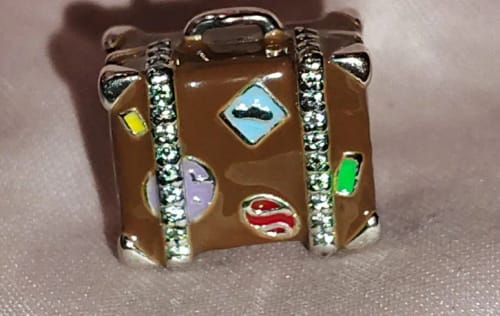 Customer photo review of 925 Sterling Silver Travel the World Charm