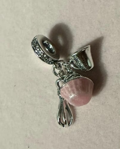 Customer photo review of 925 Sterling Silver Cupcake Baking Charm