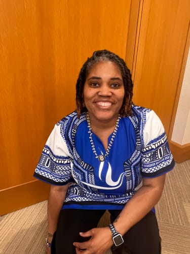 Customer photo review of Dashiki Shirt- Zeta Phi Beta