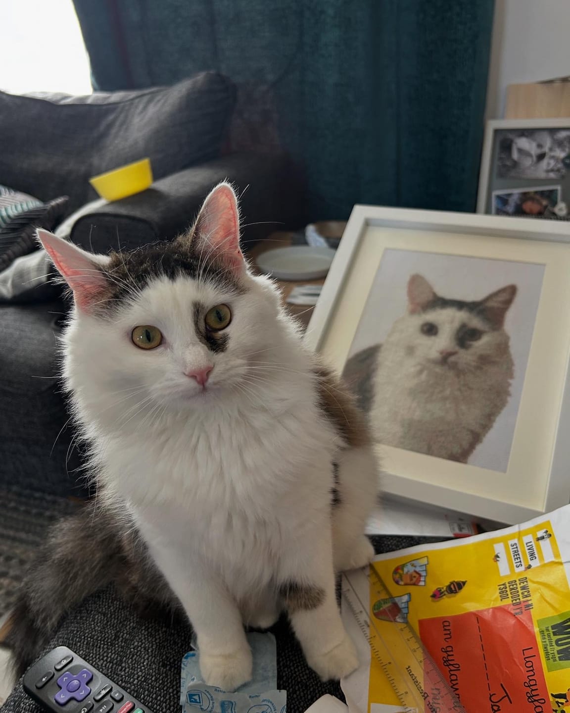 Customer photo review of Custom Cross Stitch Tapestry Kit | Just Upload Your Photo!