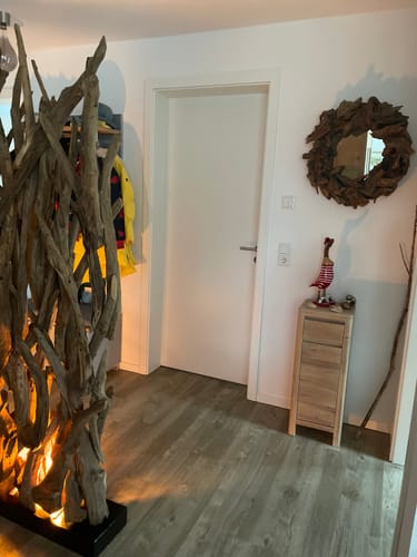 Customer photo review of Wurzelholz Wandspiegel IKAL Ø 60 cm