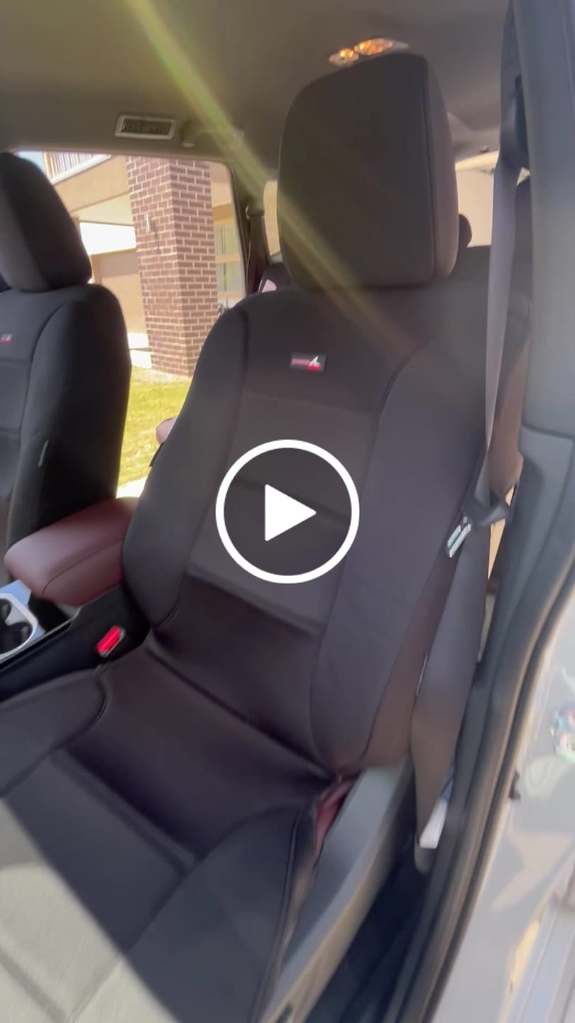 Customer video review of Sharkskin Seat Covers for Mitsubishi Pajero Sport 5 Seater (10/2015-On)