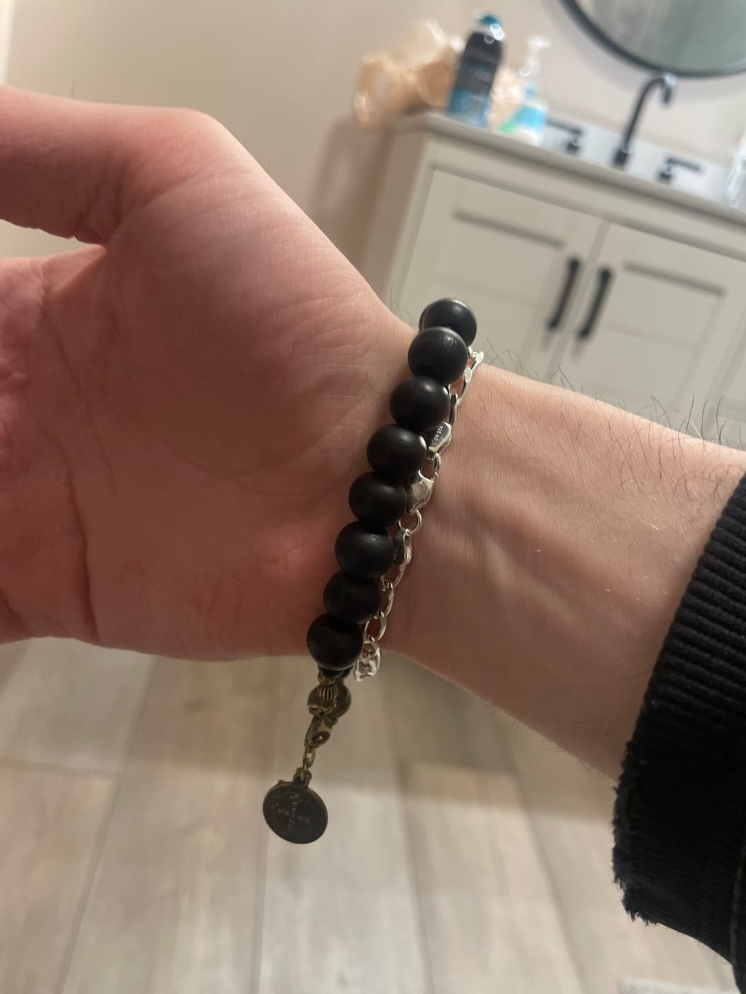 Customer photo review of FREE Today: Ebony Beads St. Benedict the Blessed Protection Bracelet