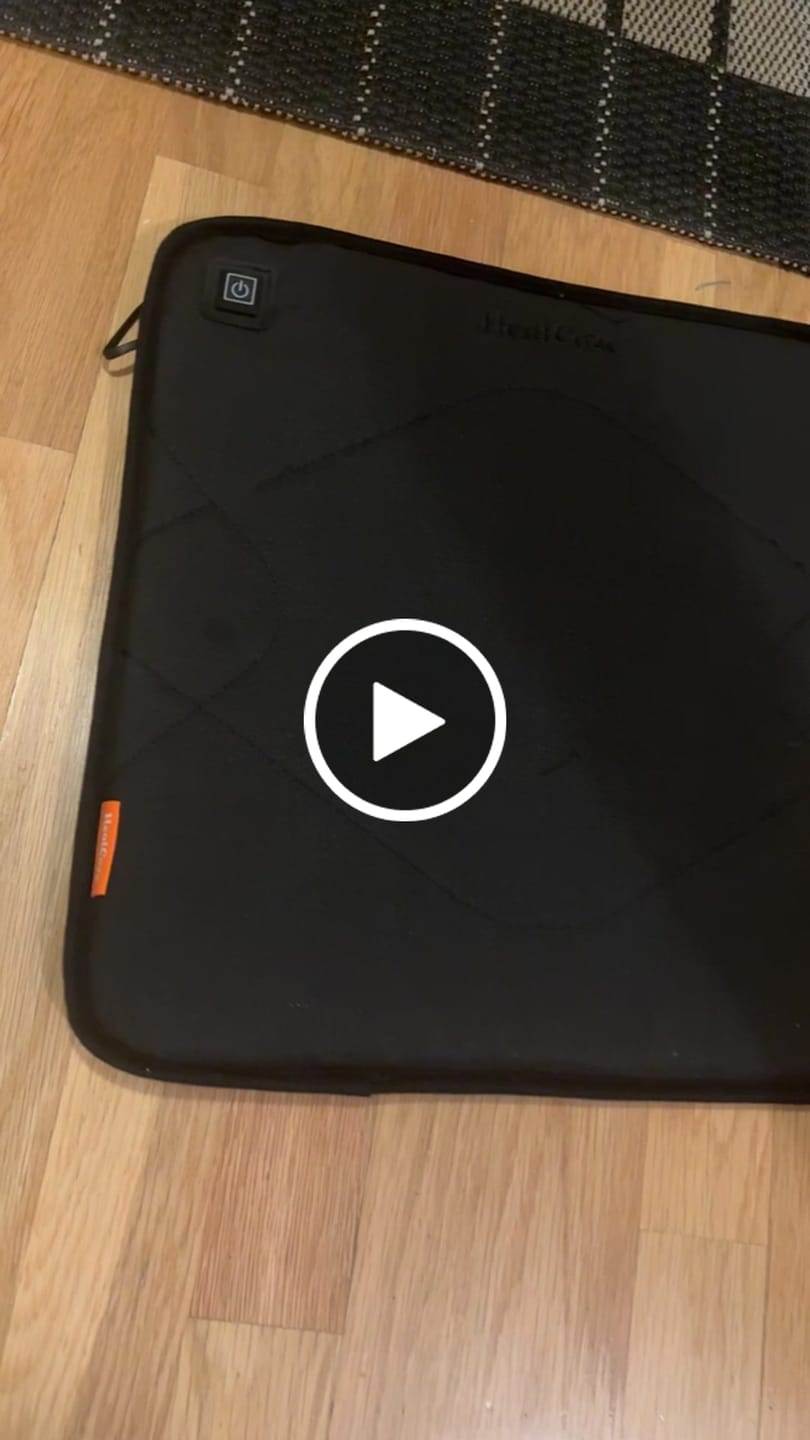 Customer video review of HeatCoze Sitteunderlag Med Varme USB