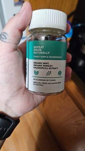 Customer photo review of Internal Deodorant Capsules – Natural Body Odor Control Supplement