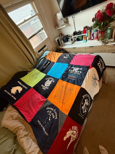 Customer photo review of Classic T-Shirt Blanket