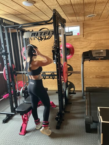 Customer photo review of RitFit M1 2.0 Smith Machine Home Gym Package Comprehensive All-In-One Workout System