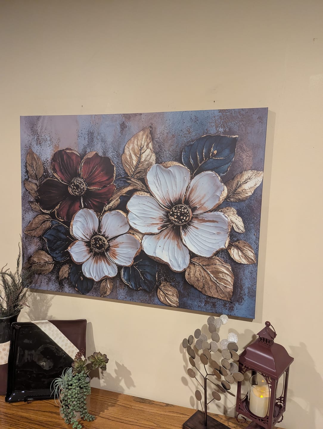 Customer photo review of Nature Wall Art: Floral Symphony V4