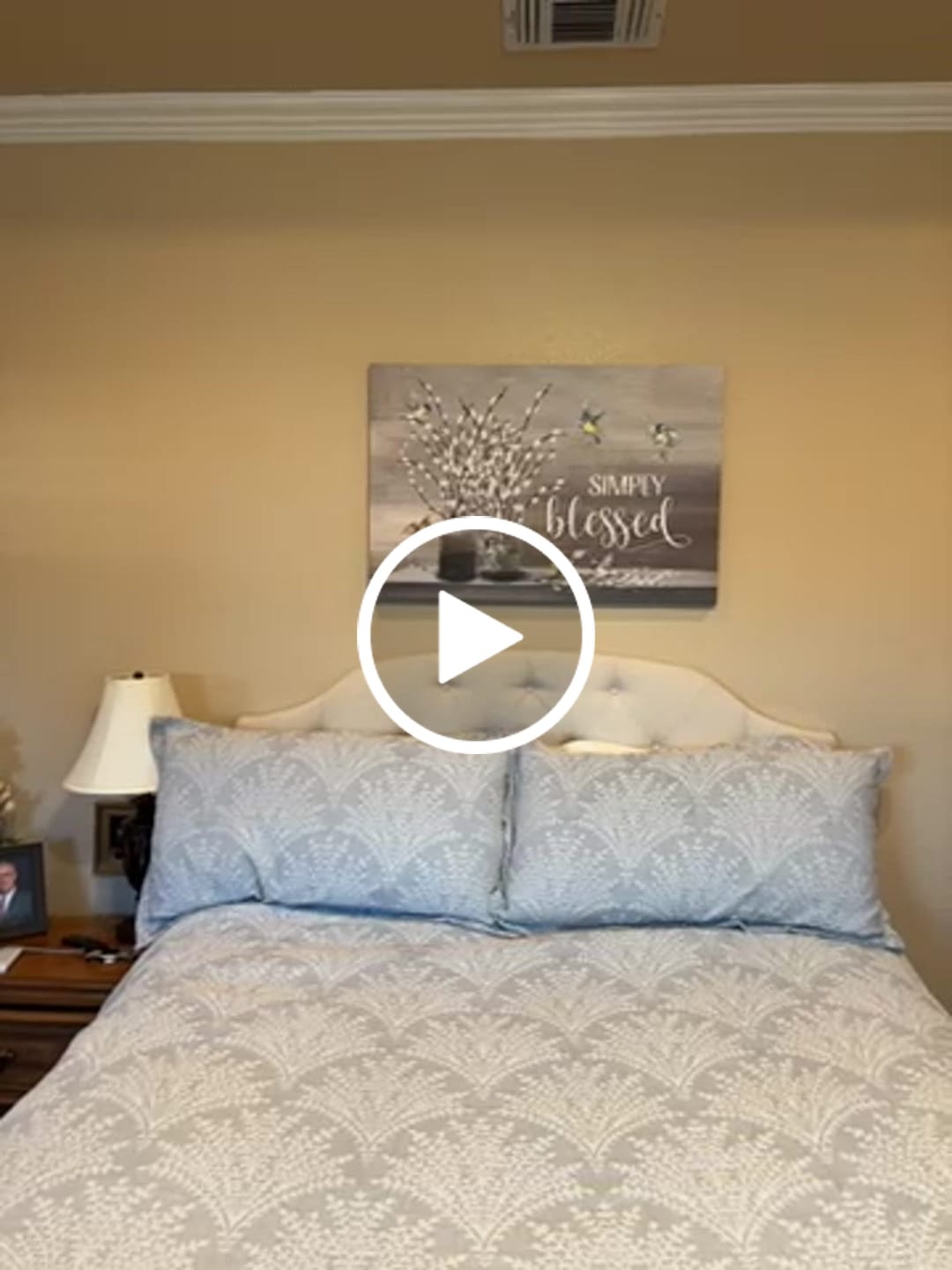 Customer video review of Christian Canvas Wall Art, Simply Blessed Wall Decor
