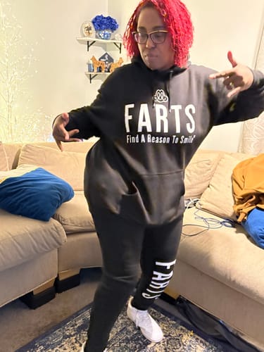 Customer photo review of FARTS T-shirt - Unisex Black on Black