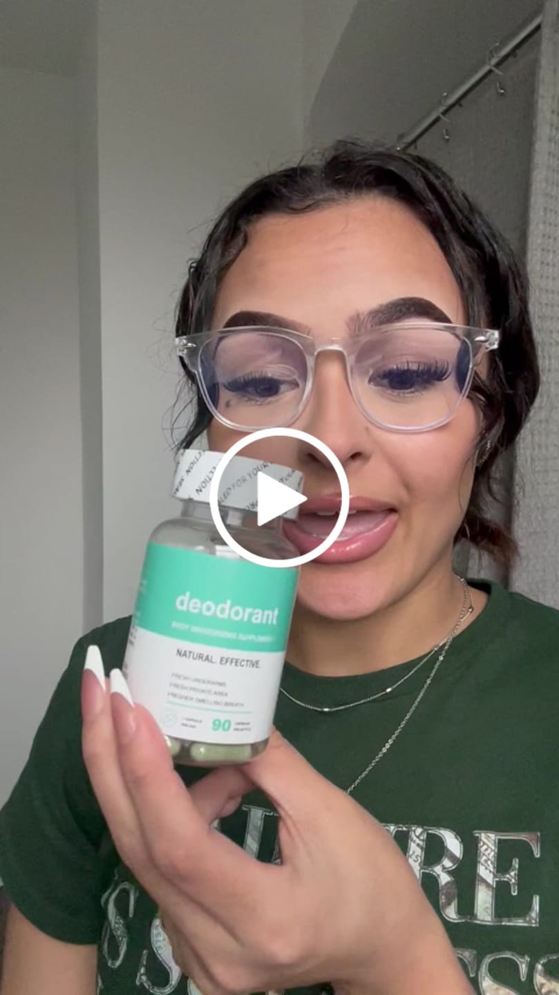 Customer video review of Internal Deodorant Capsules – Natural Body Odor Control Supplement