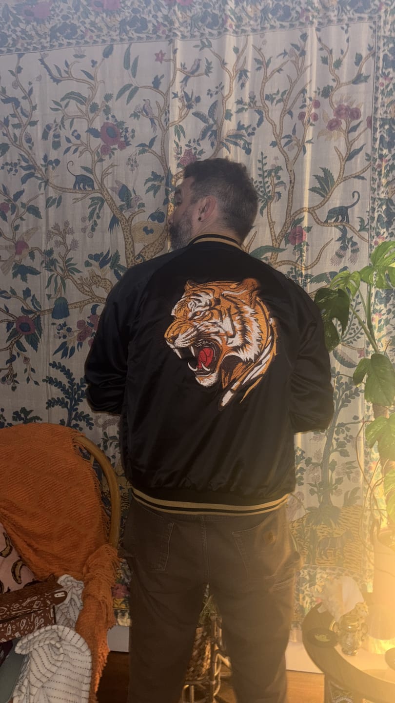 Customer photo review of Roaring Tiger Sukajan Souvenir Jacket