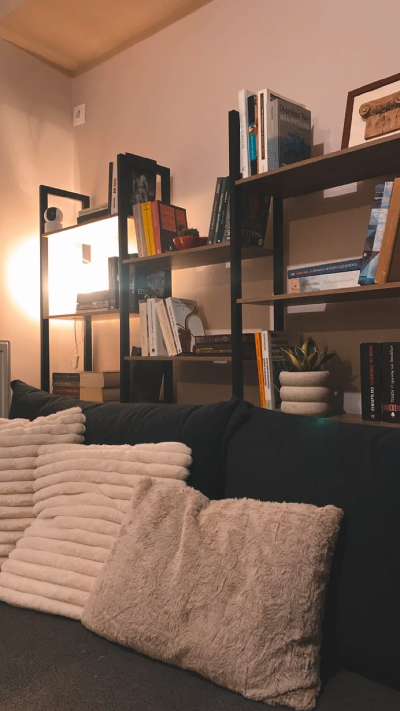 Customer photo review of Μεγάλη Βιβλιοθήκη Ράφι για Σαλόνι Γραφείο LL-S107K01