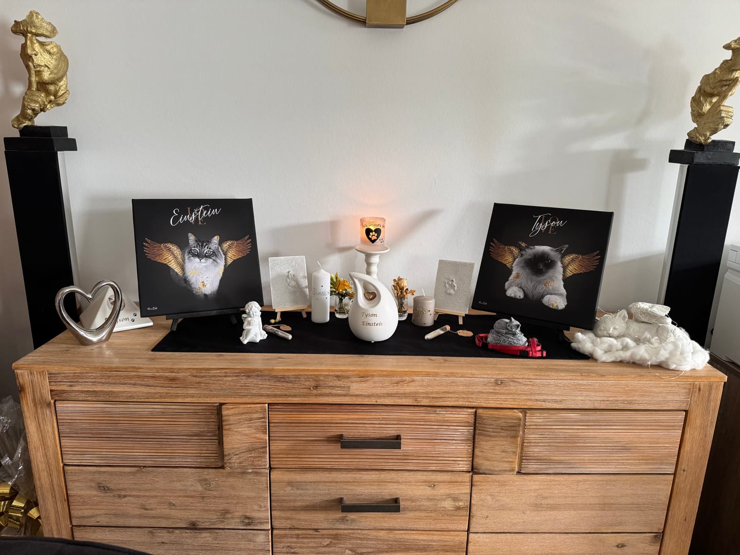 Customer photo review of Personalisiertes Portrait - Goldener Engel Stil