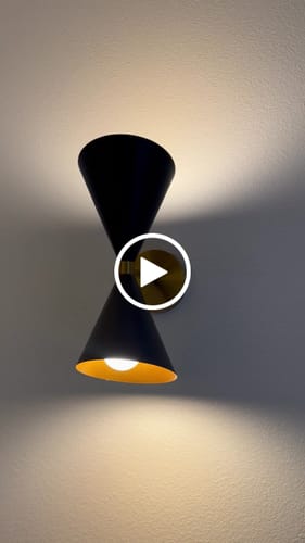 Customer video review of Mid-Century Modern Black Wall Sconce
