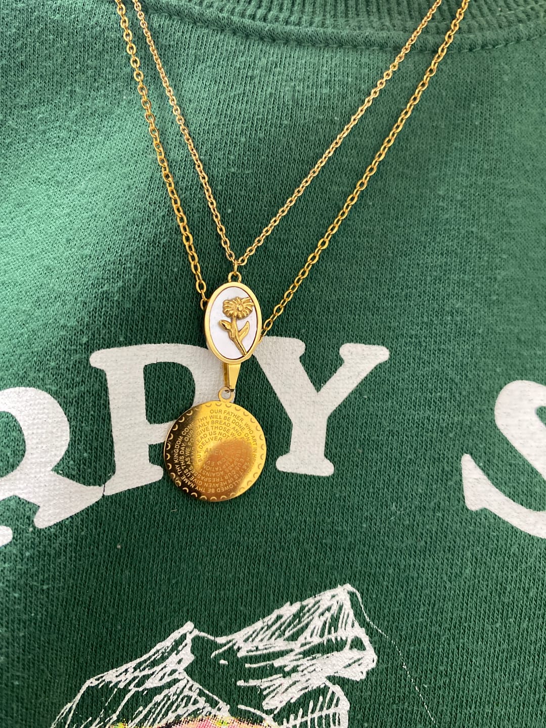 Customer photo review of The Little Way Necklace