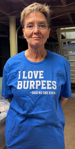 Customer photo review of Trainer Scares Me T-Shirt