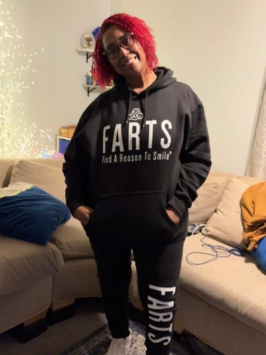Customer photo review of FARTS Long Sleeve T-shirt - Black